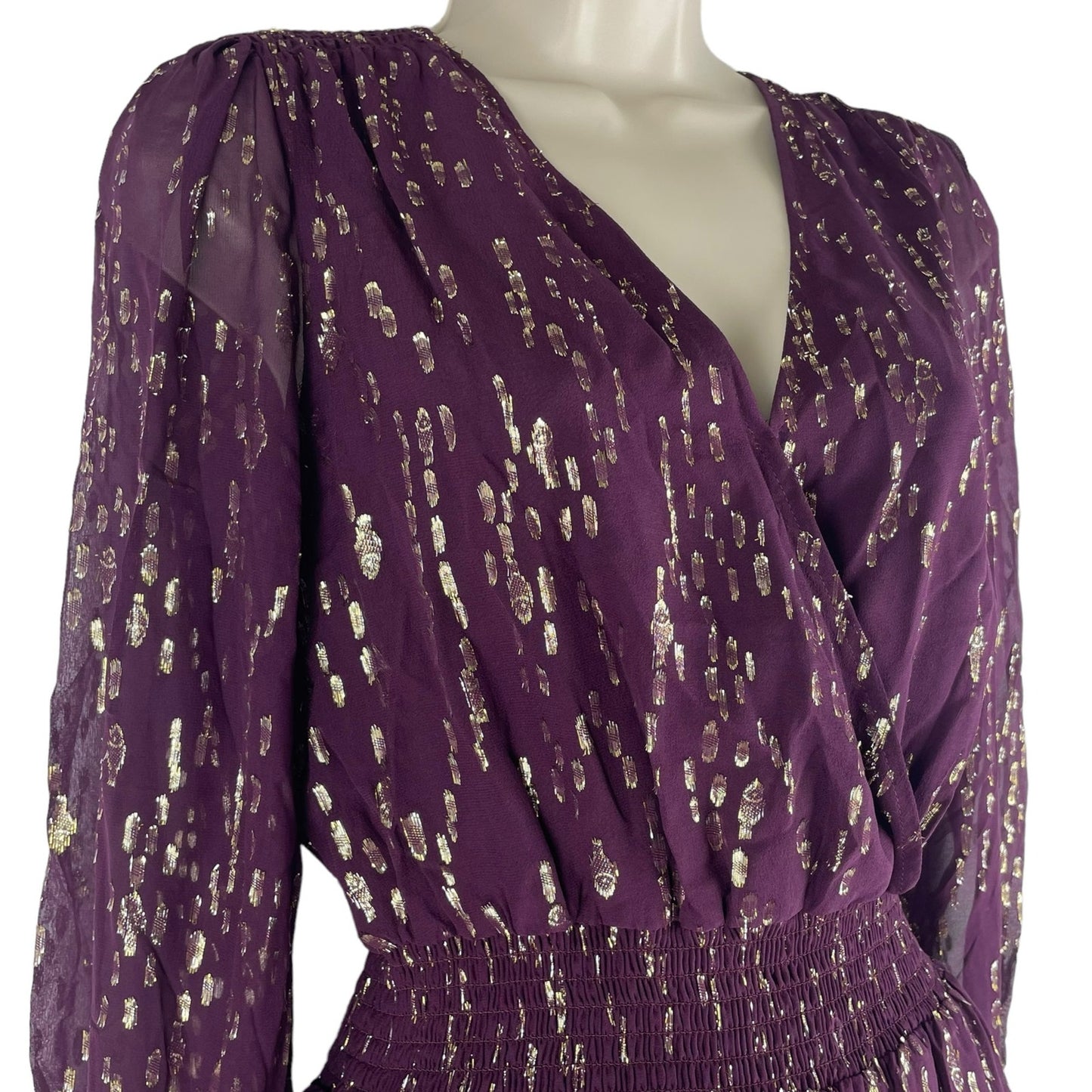 Lilly Pulitzer Cristiana Silk Dress Long Sleeve Cherry Red Gold Size 0