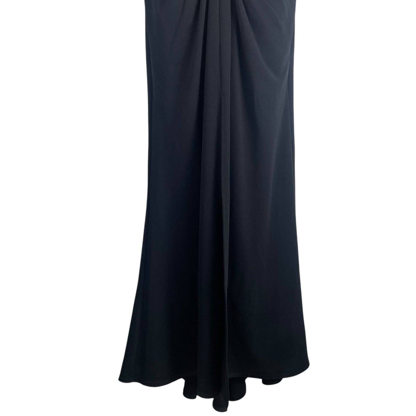 Tadashi Shoji Betton Contrast Illusion Evening Gown Ivory Black Size 6