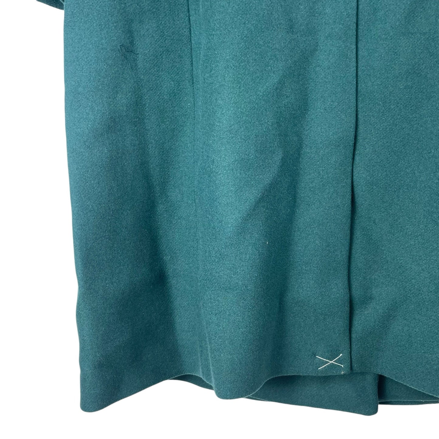 Ann Taylor LOFT Wool Blend Double Breasted Long Coat Green Size XL