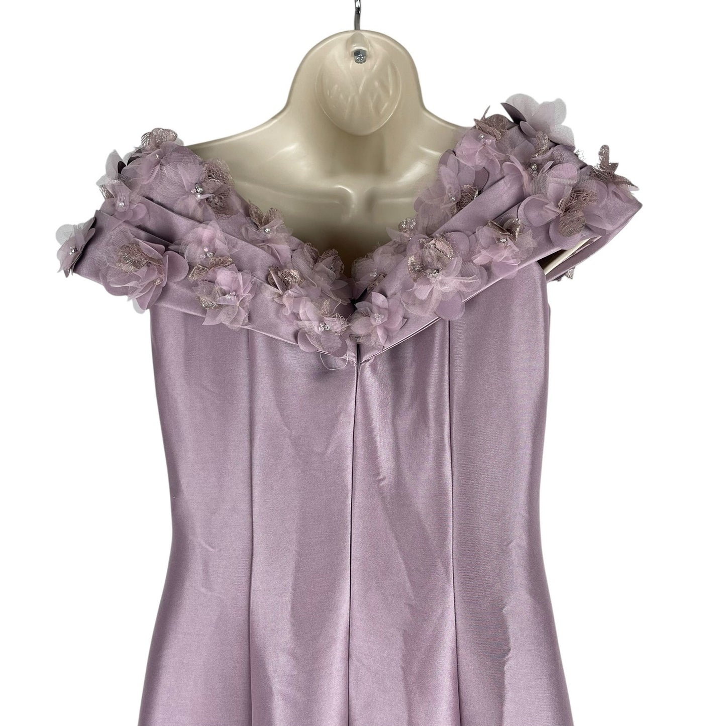 Terani Couture Floral Off Shoulder Long Gown 2021E2799 Mauve Size 4