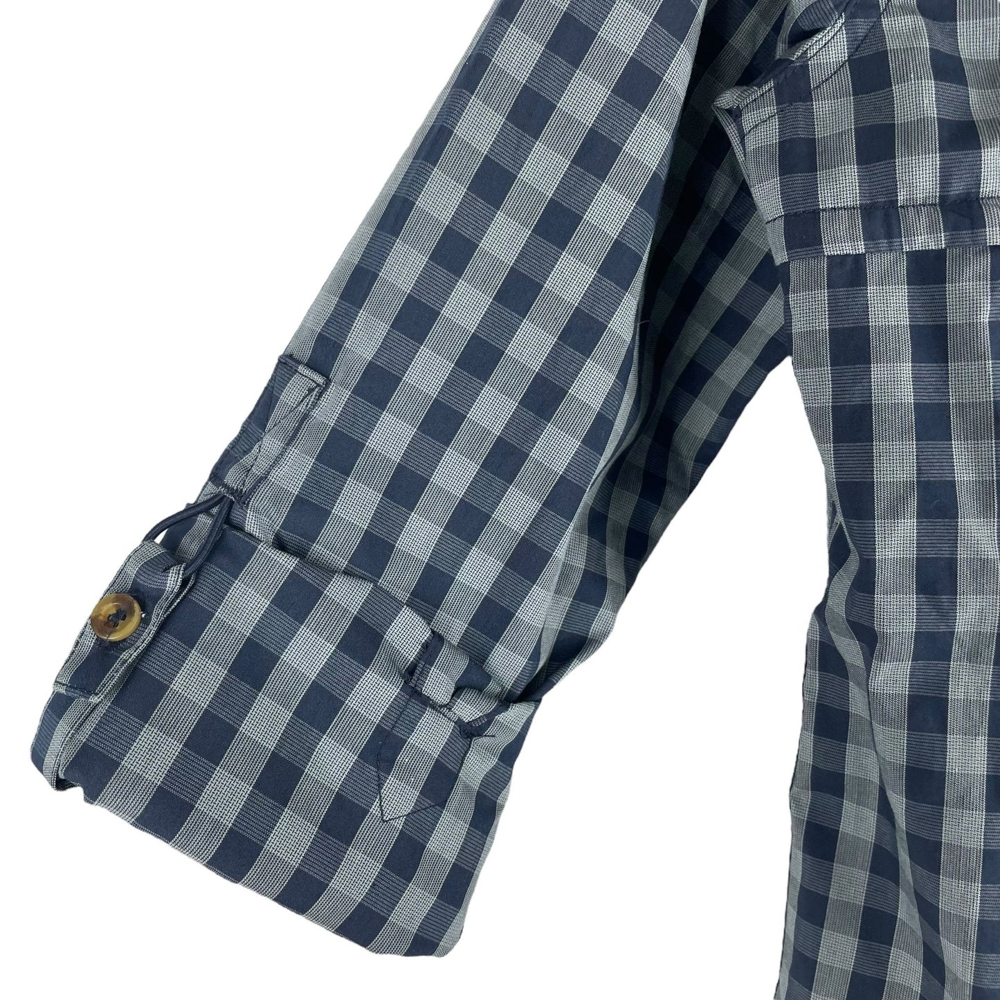 Carhartt Force Ridgefield Plaid Check Shirt dark Indigo Size XS