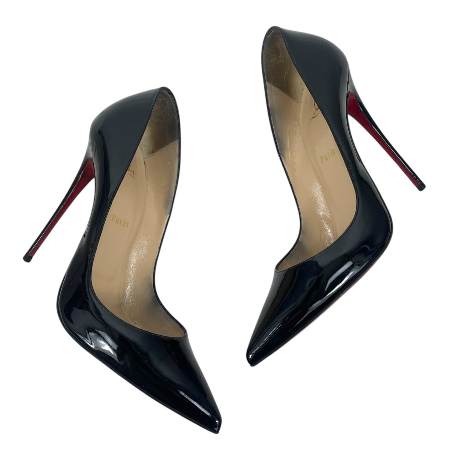 Christian Louboutin So Kate 120mm Patent Leather Pumps Black Size 41