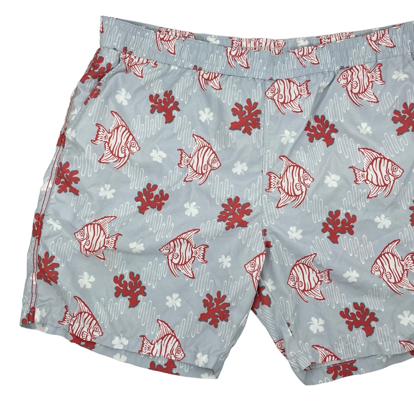 Reyn Spooner Fish Coral Reef Printed Swim Trunk Shorts Hawaiian Size 2XL