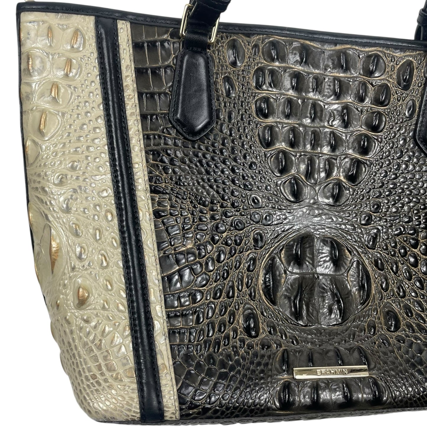 Brahmin Medium Asher Tote Bag Graphite Crestview Melbourne Shoulder Bag