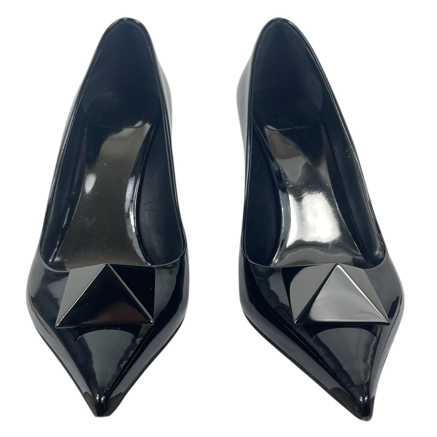 Valentino Garavani One Stud 100 Patent Leather Pumps Black Size 37
