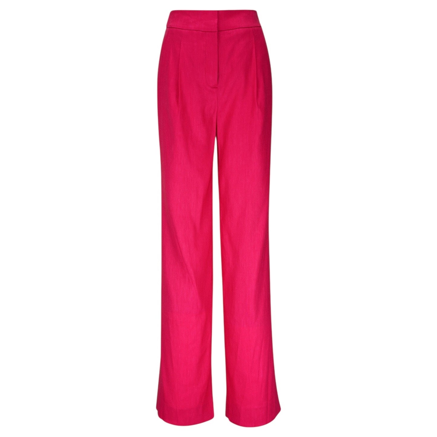 Veronica Beard Robinne Wide Leg Linen Blend Pants Fuchsia Pink Size 8