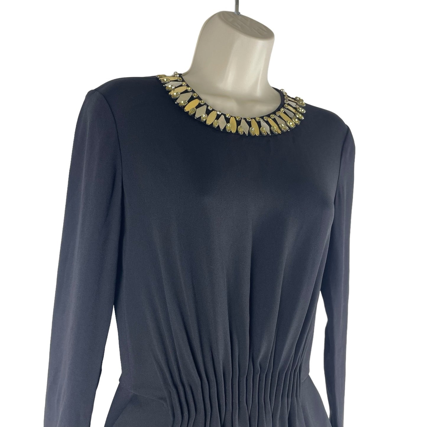 Stella McCartney Jewel Embellished Black Cocktail Dress Size 40/ S