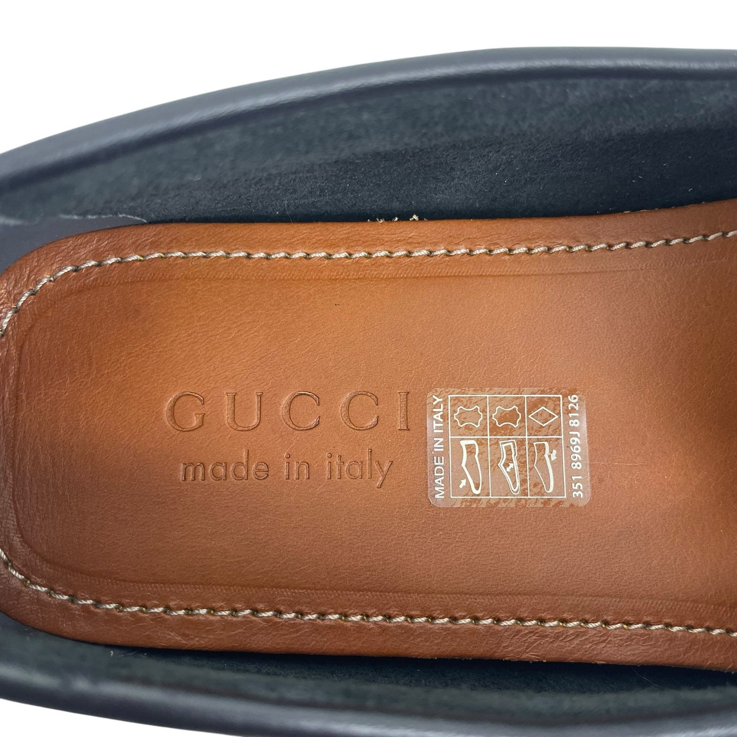 Gucci Ayrton Web GG Logo Horsebit Leather Driver Loafer Black Size 12.5