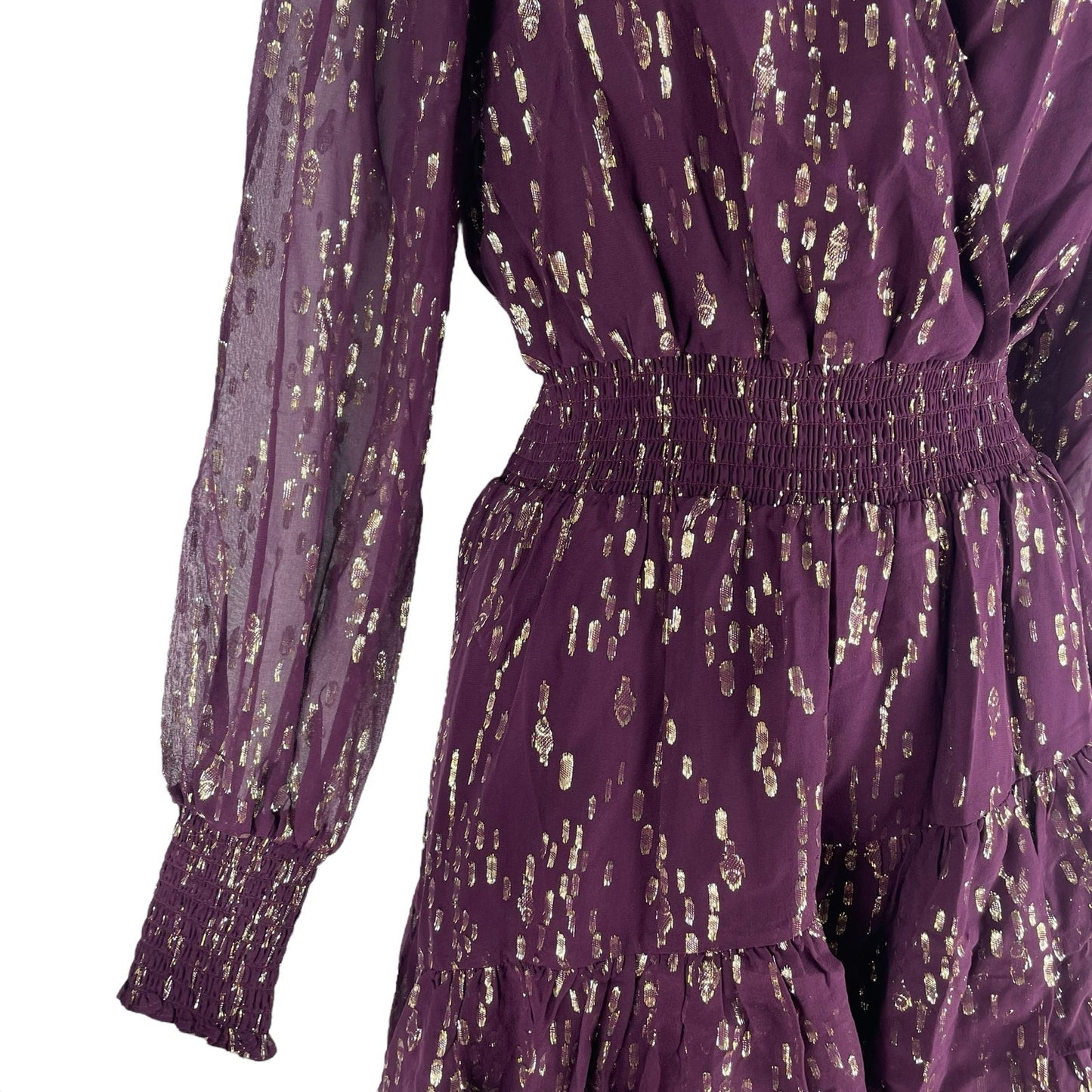 Lilly Pulitzer Cristiana Silk Dress Long Sleeve Cherry Red Gold Size 0