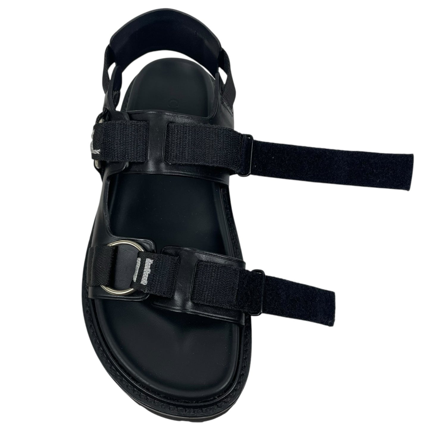 Celine Outdoor Bulky 45mm Calfskin Platform Sandal Lug Sole Black Size 38