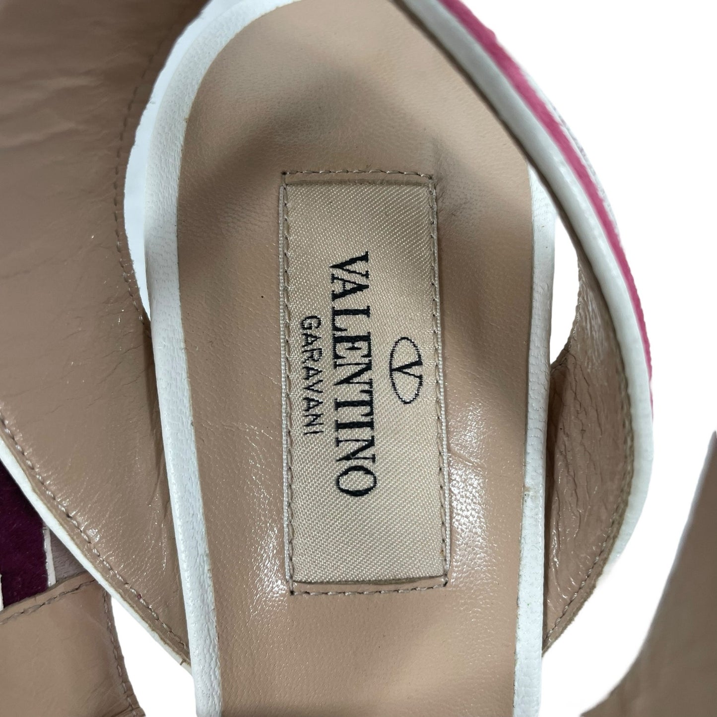 Valentino Garavani Rainbow Ankle Wrap Sandals High Heel Size 37