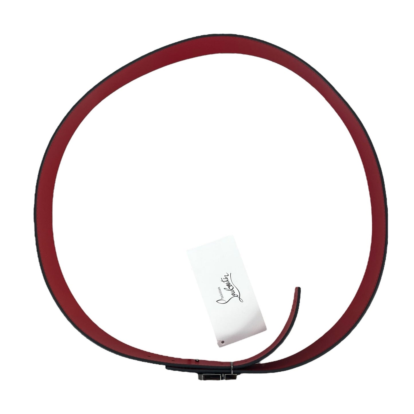 Christian Louboutin Happy Rui Logo Reversible Leather Belt Men Size 110/44