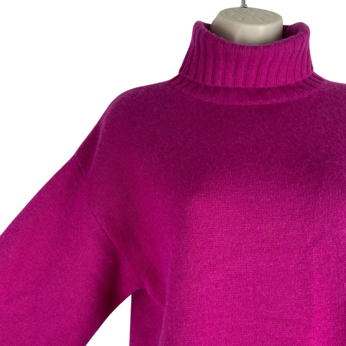 Naadam Luxe Cashmere Turtleneck Tunic Sweater Fuschia Pink Size XS