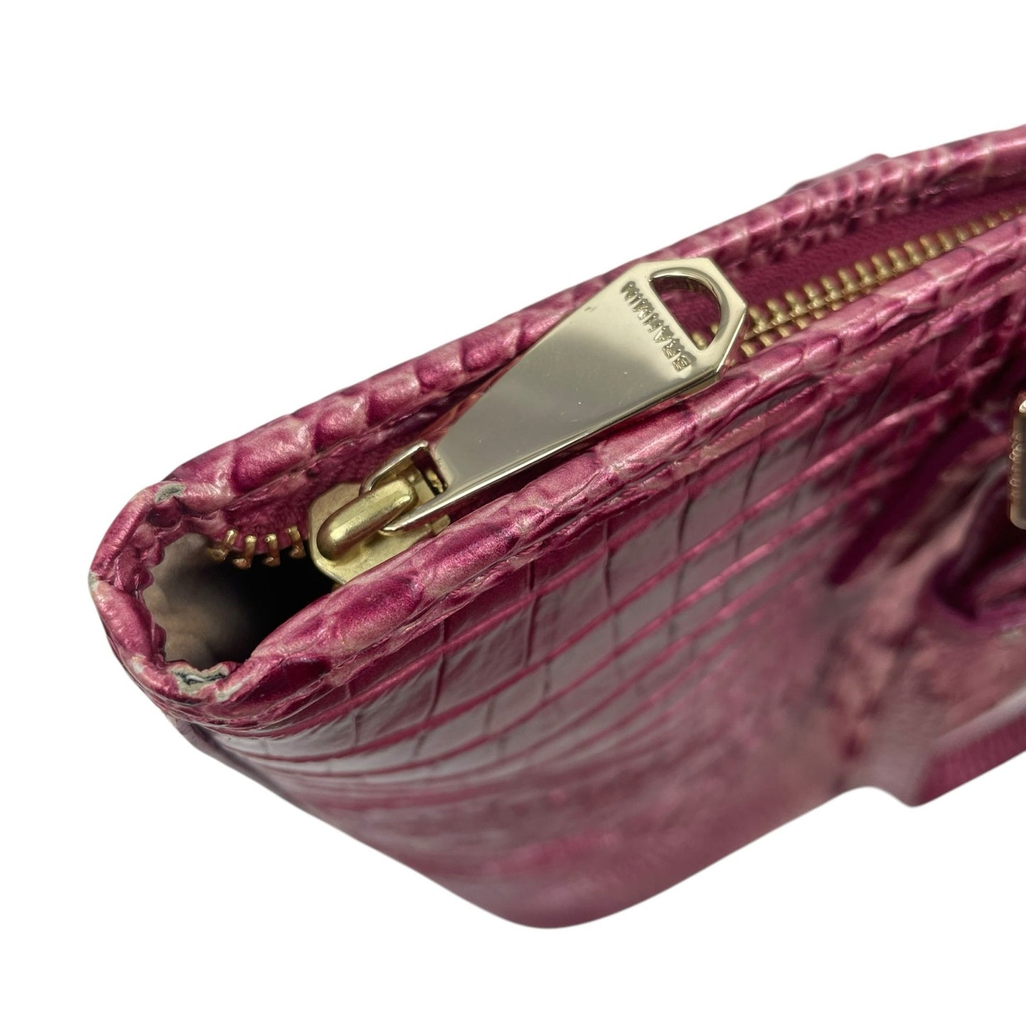 Brahmin Asher Tote Bag Shoulder Bag Magenta Ombre Melbourne Leather Pink
