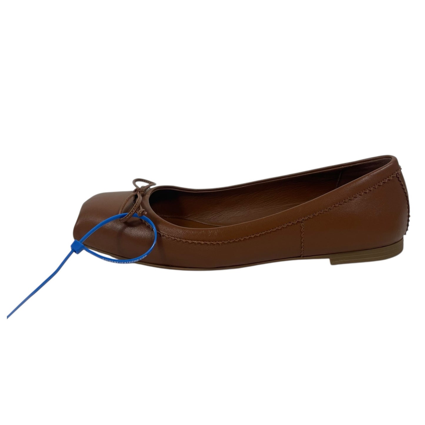 Christian Louboutin Mamadrague Leather Ballet Flat Brown Women Size 37.5