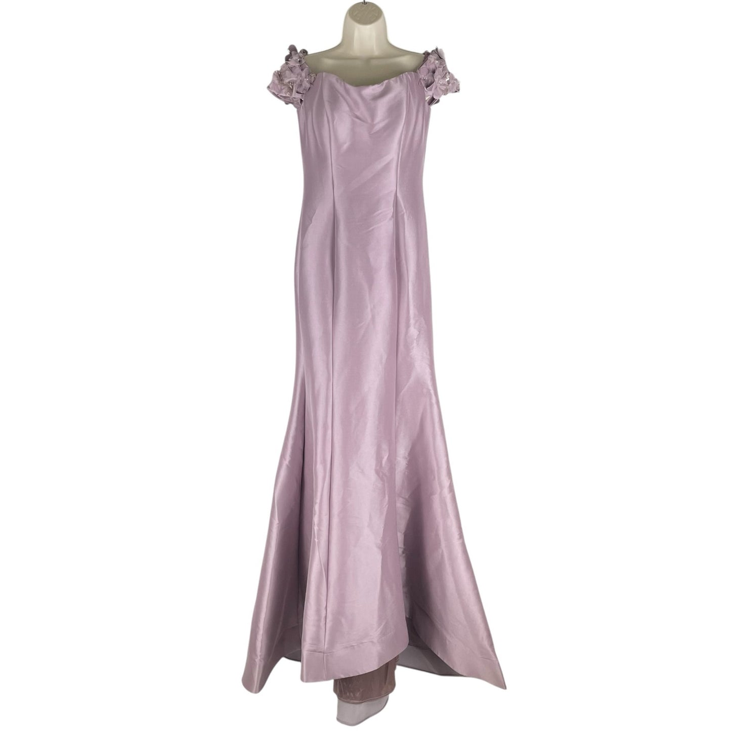 Terani Couture Floral Off Shoulder Long Gown 2021E2799 Mauve Size 4
