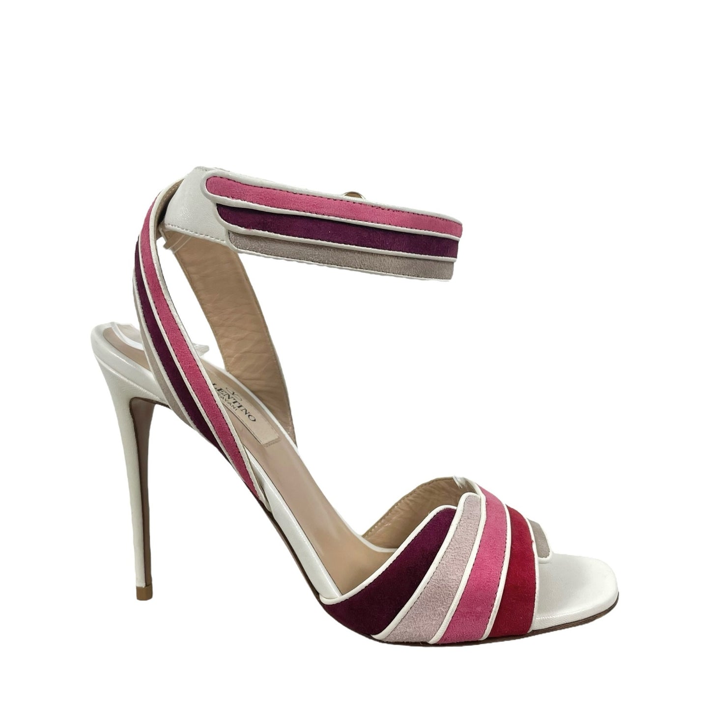 Valentino Garavani Rainbow Ankle Wrap Sandals High Heel Size 37