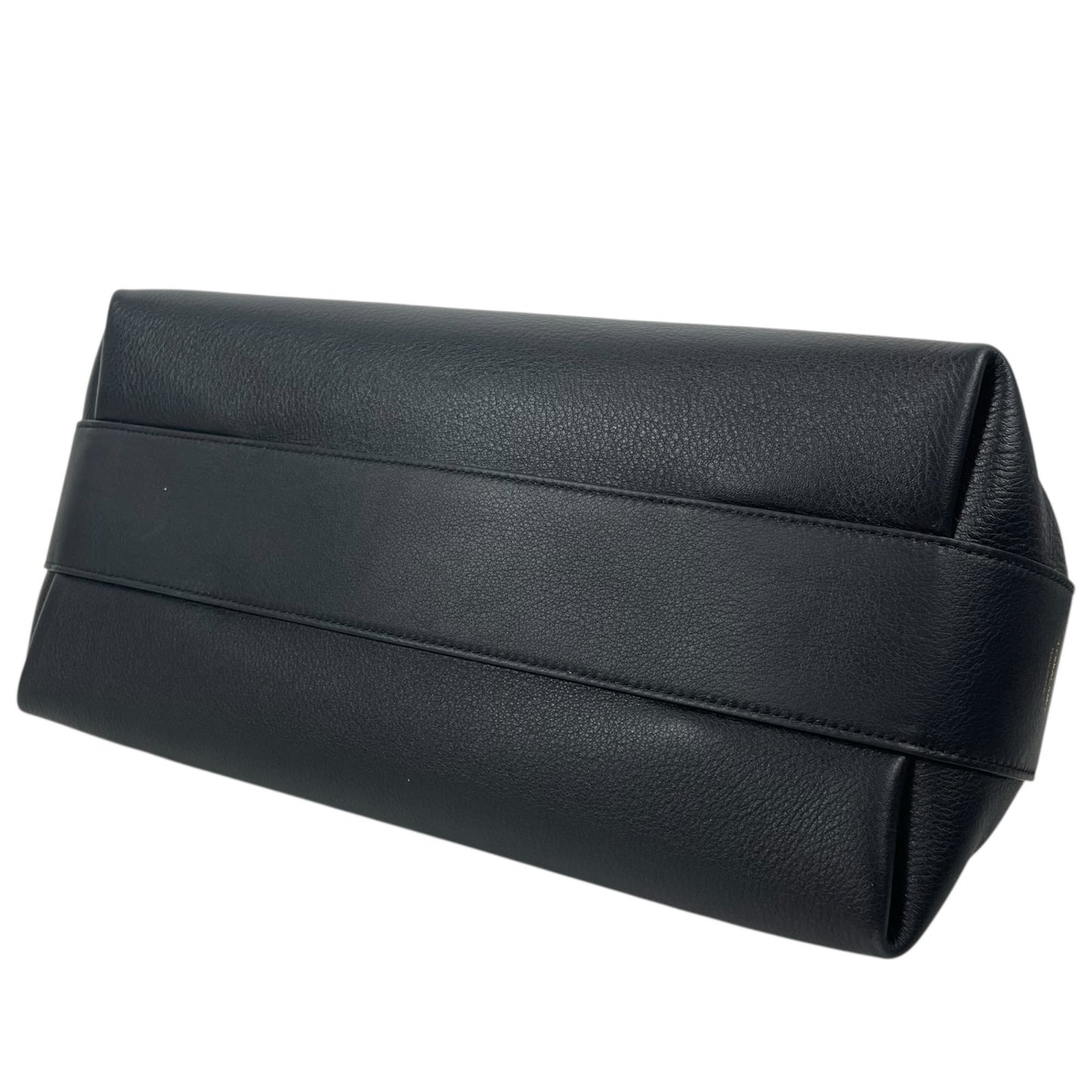 Salvatore Ferragamo Hug Soft Crossbody Bag Large Clutch Black Leather