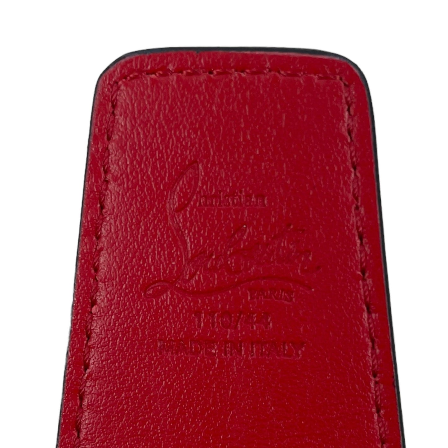 Christian Louboutin Happy Rui Logo Reversible Leather Belt Size 110/44
