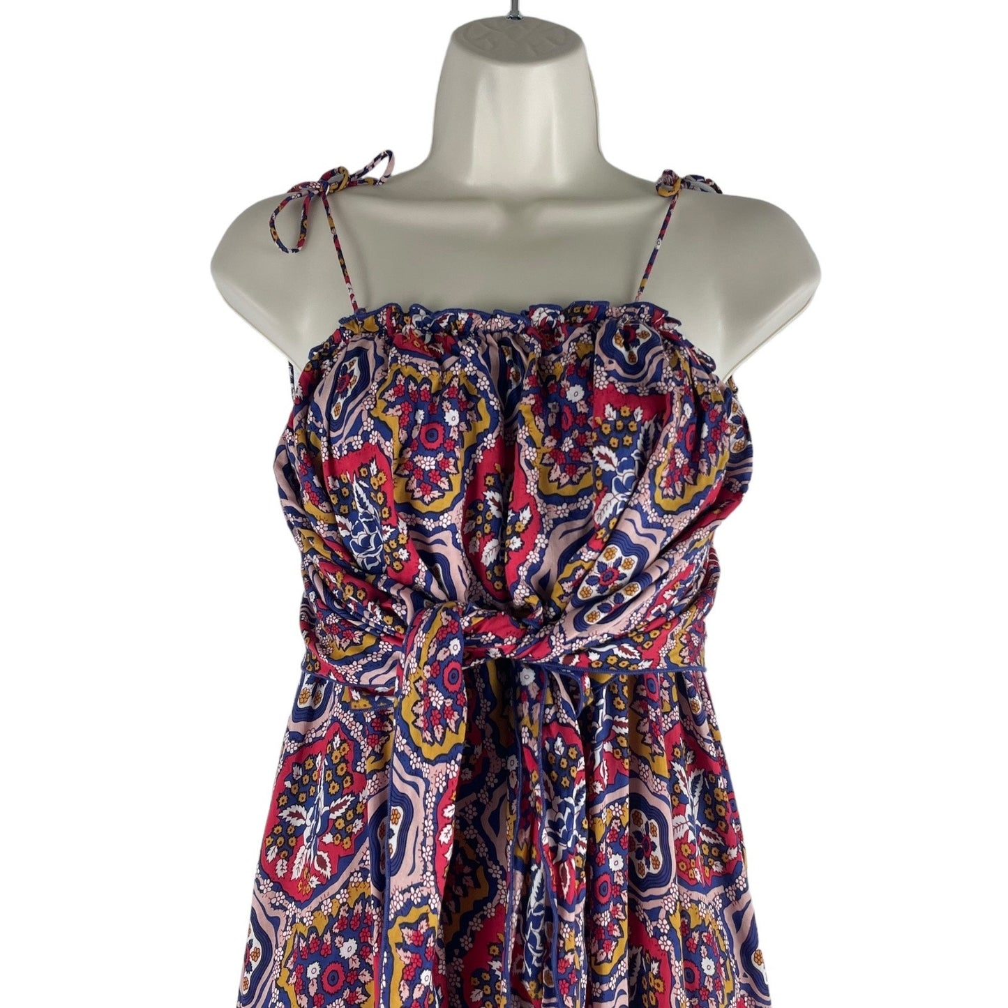 Antik Batik Sam Layered Printed Voile Maxi Dress Red Size S/ 38