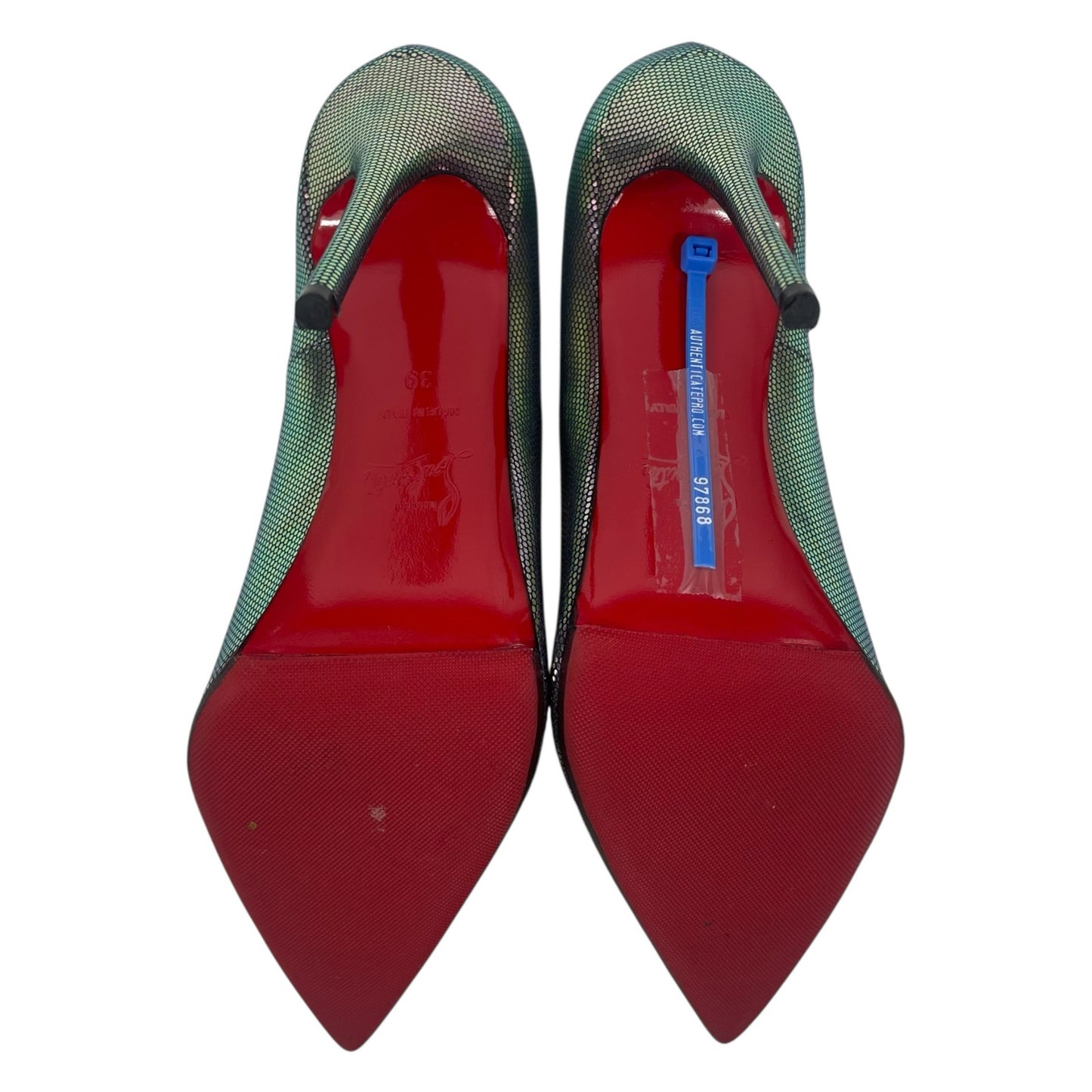 Christian Louboutin Tissu Scarabe So Kate 120 Pump Digitale Size 39