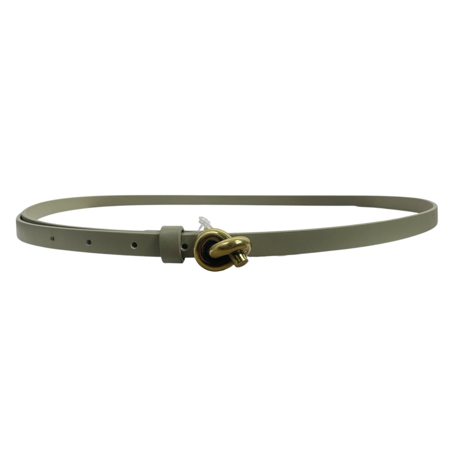 Bottega Veneta Knot Buckle Leather Belt Travertine Green Size 95cm/38