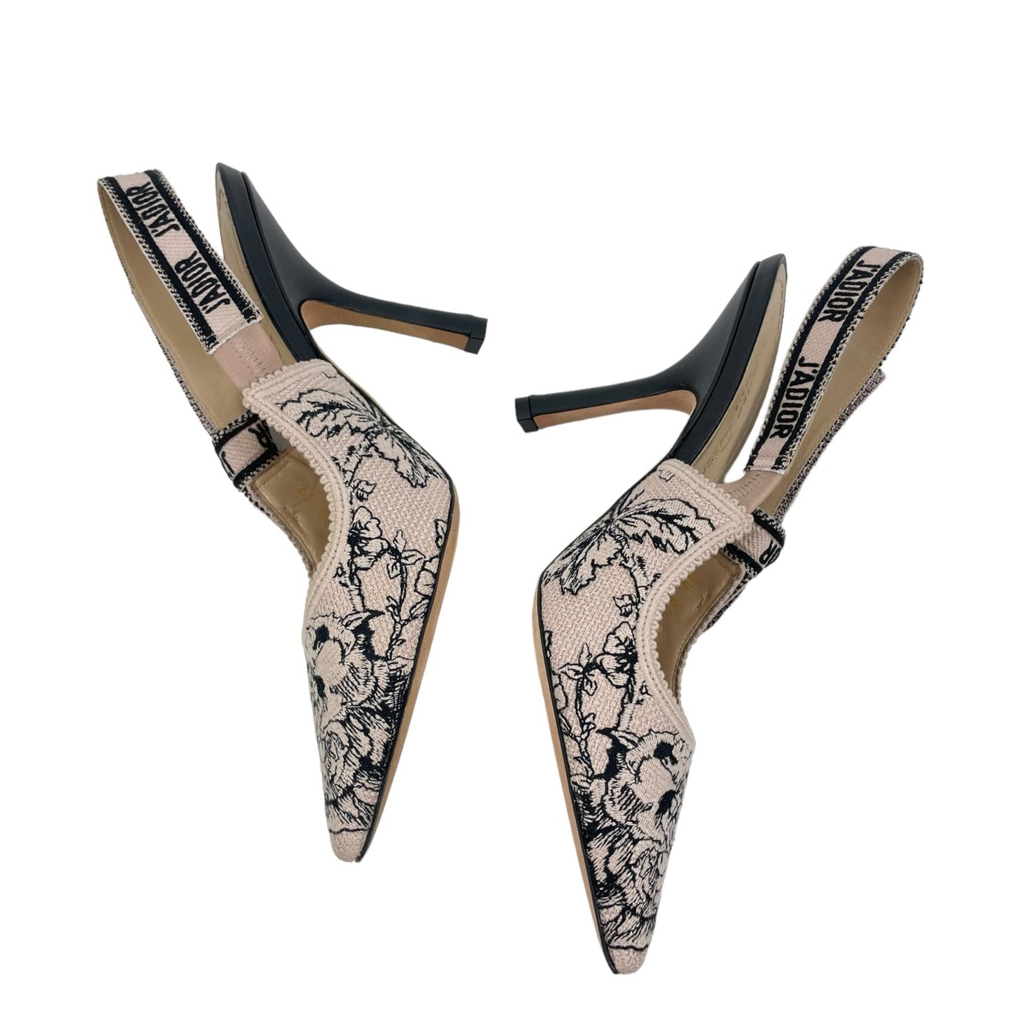 Christian Dior Jardin Botaniqu J'Adior Slingback 100mm Pumps Nude Size 37