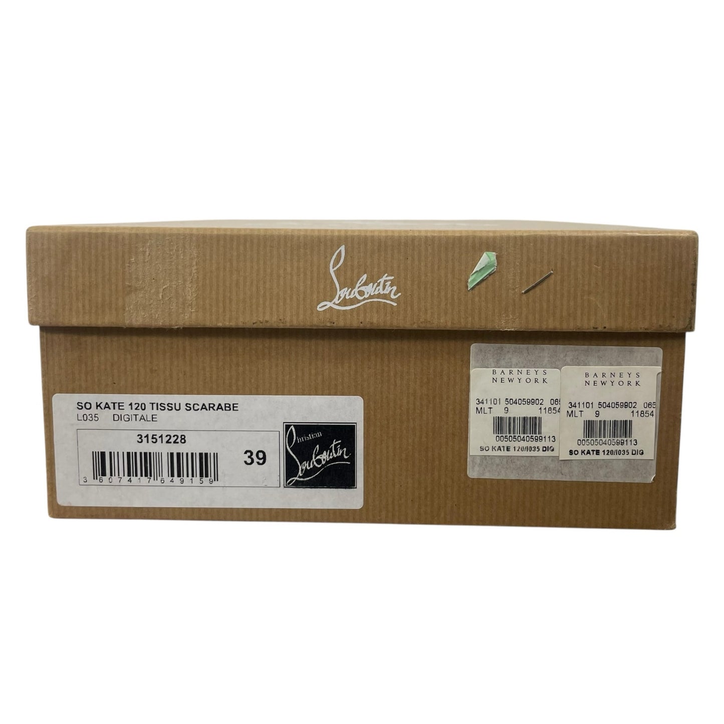Christian Louboutin Tissu Scarabe So Kate 120 Pump Digitale Size 39