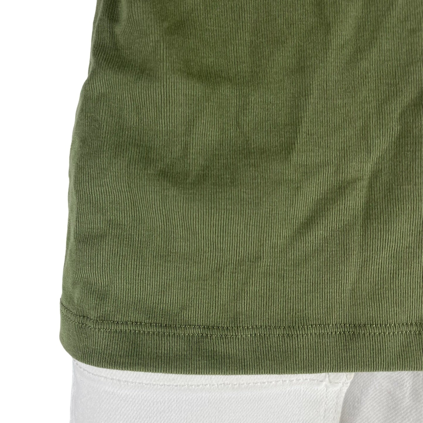 J. Crew Tiered Ruffle Drapey Crew Neck Tank Top Green Size M