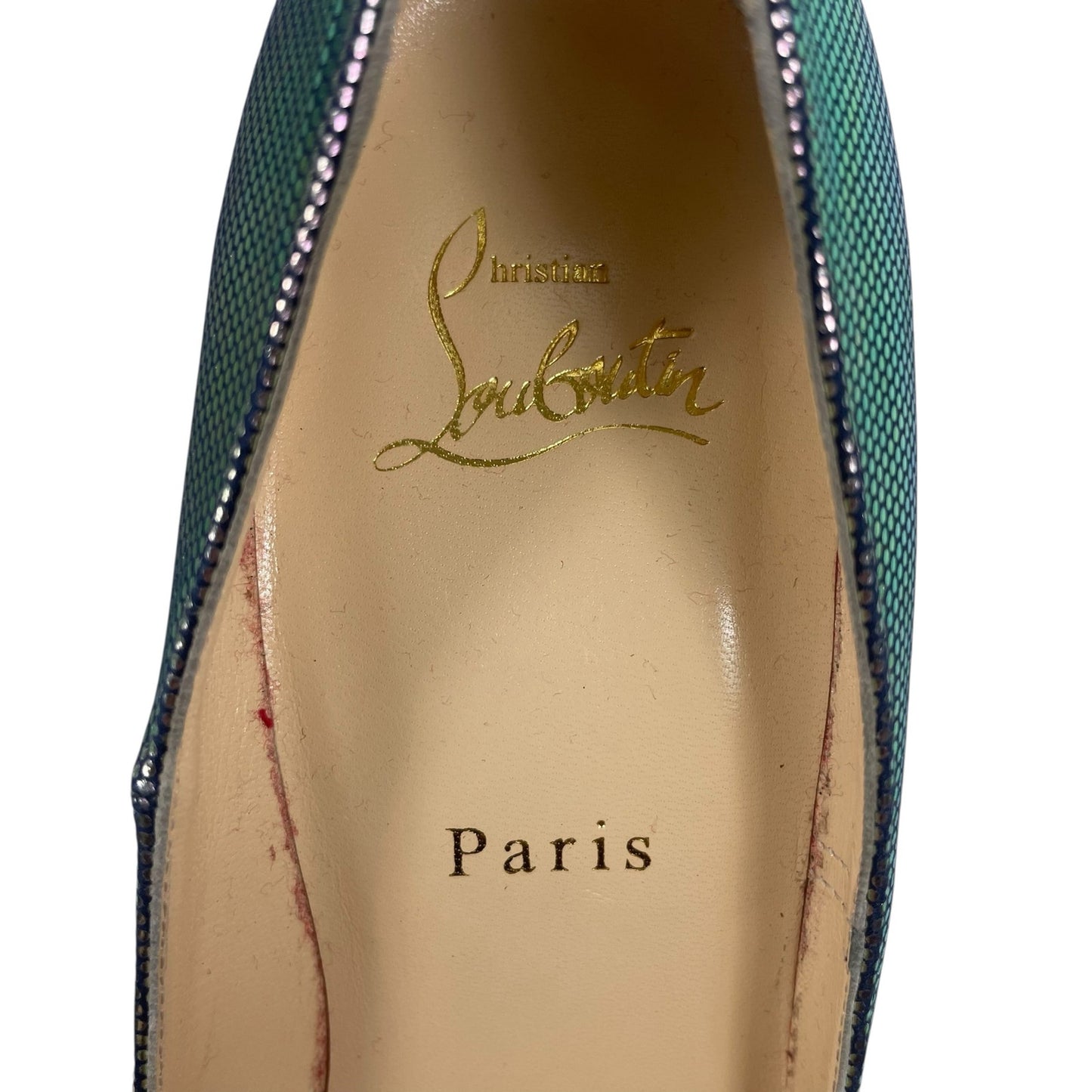Christian Louboutin Tissu Scarabe So Kate 120 Pump Digitale Size 39