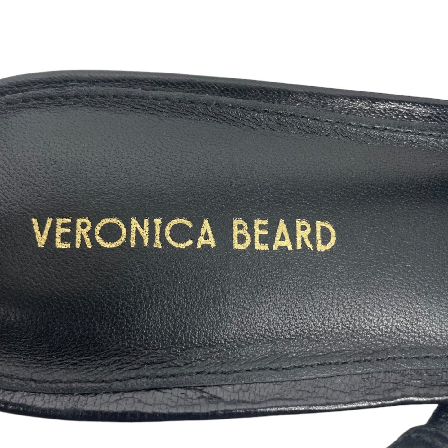 Veronica Beard Cecile Leather Cap Toe Slingback Pumps Black Size 11M