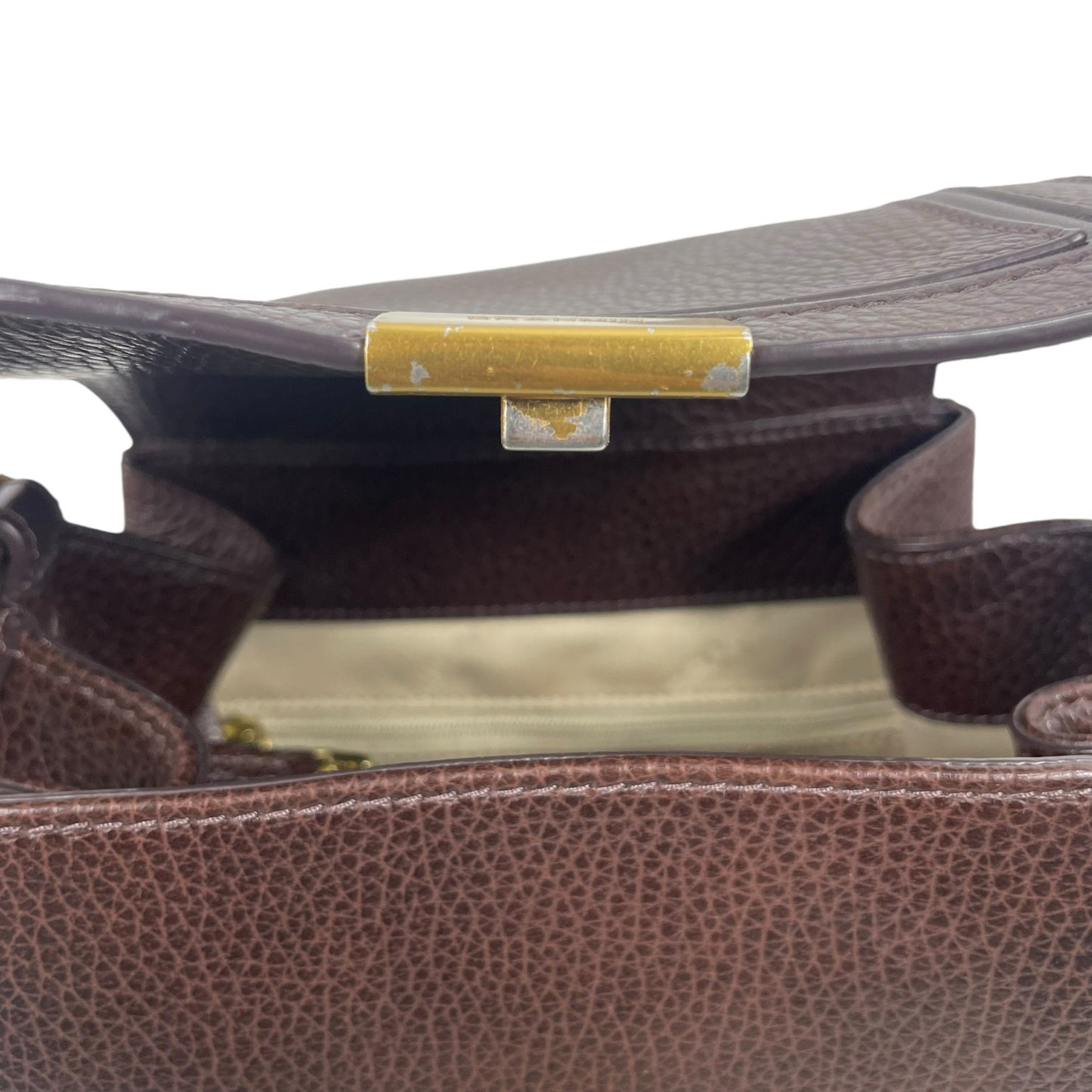 Brahmin Margo Tassel Flap Crossbody Bag Solid Chocolate Brown