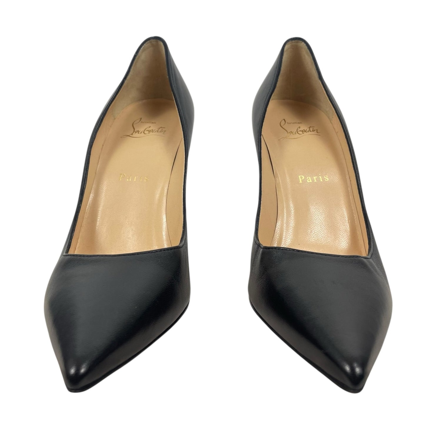 Christian Louboutin Apostrophy 100mm Nappa Leather Pumps Black Size 39