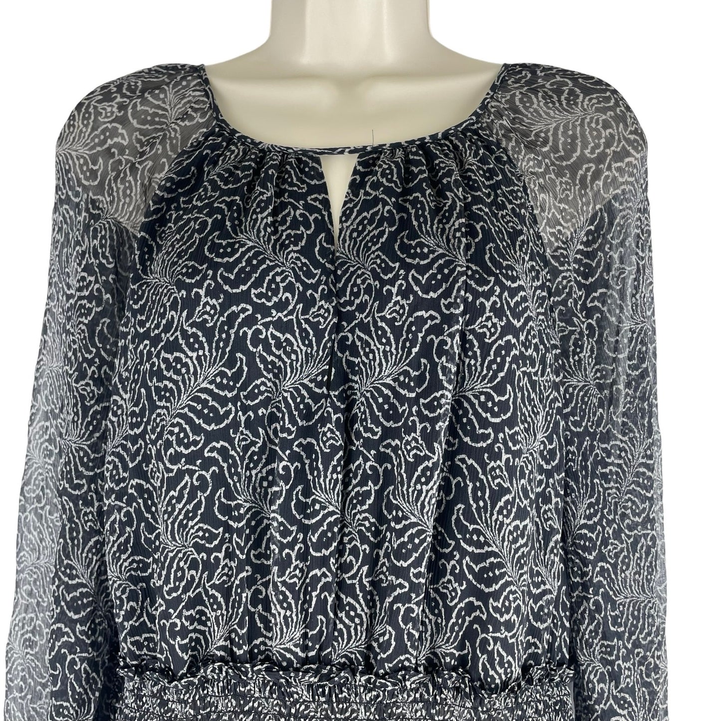 Cinq a Sept Annabel Silk Mini Dress Printed Tiered Ruffle Size 8