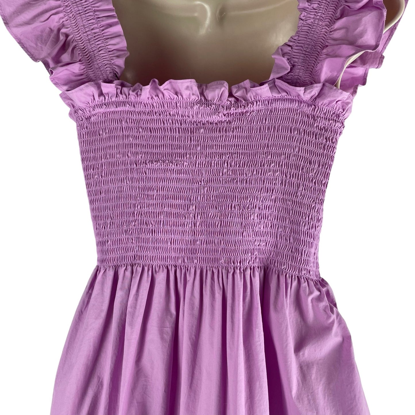 Hill House Home The Elizabeth Nap Dress Mini Dress Lilac Sky Size S