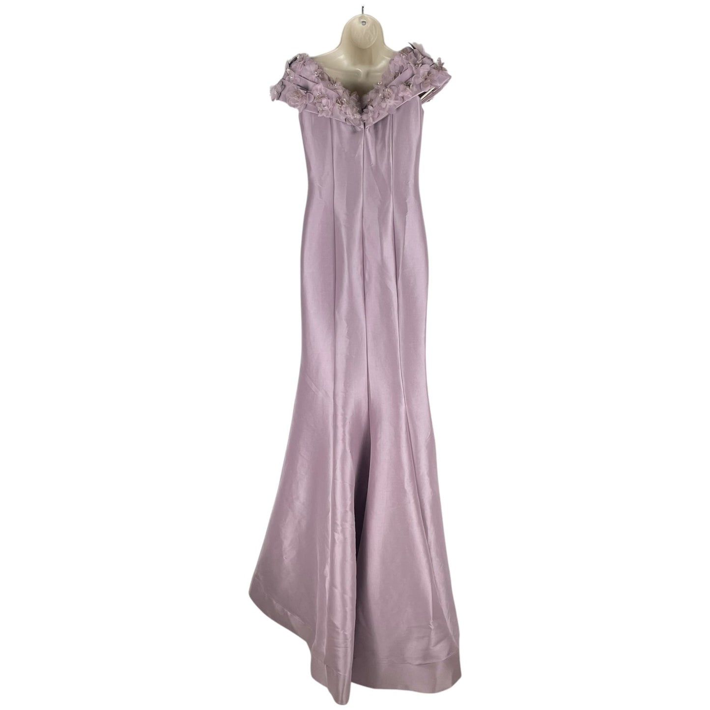 Terani Couture Floral Off Shoulder Long Gown 2021E2799 Mauve Size 4