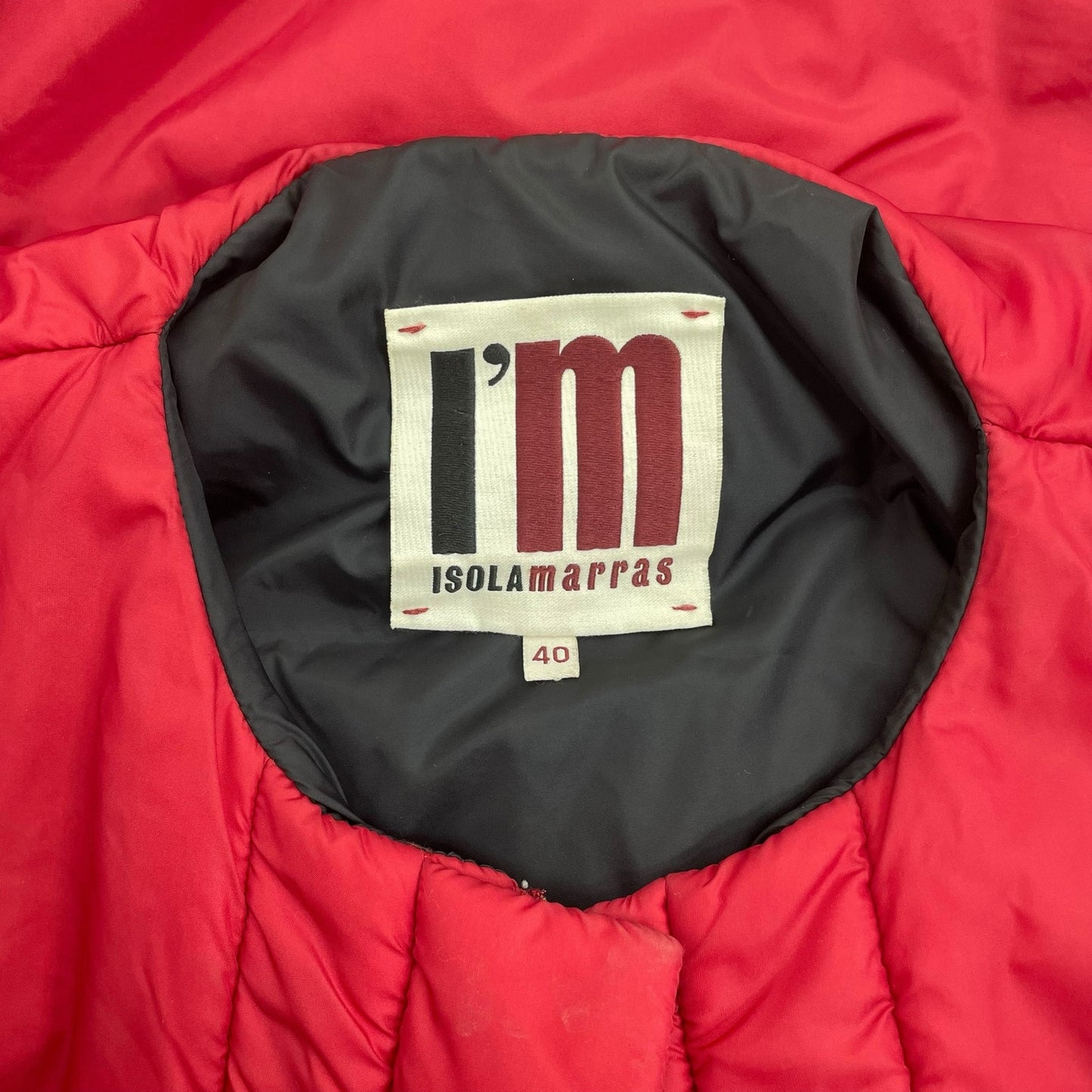 I'M ISOLA Marras Red Full Zip Puffer Jacket Red Size 40/ US 4