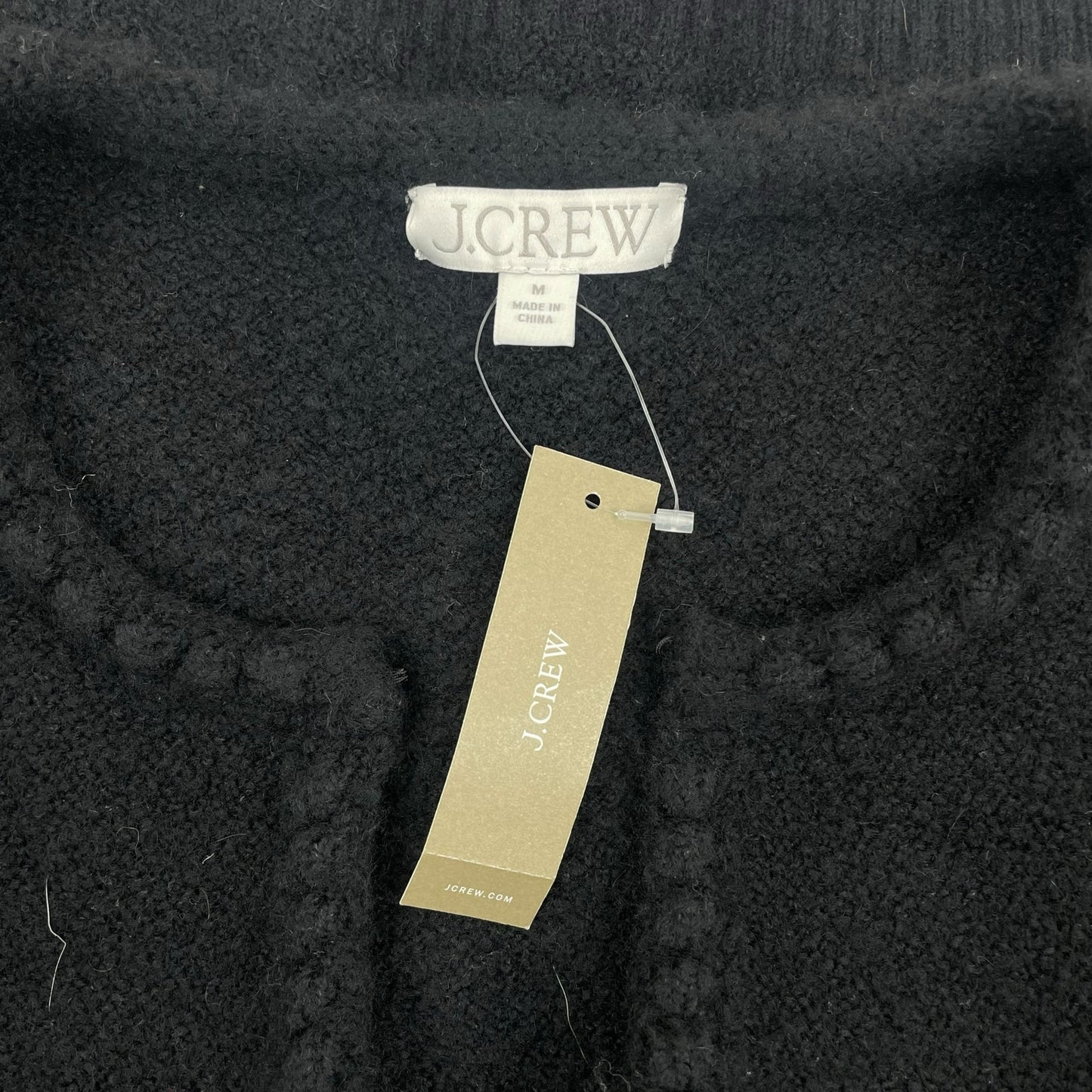 J. Crew Odette Sweater Lady Jacket with Jewel Buttons Black Size M