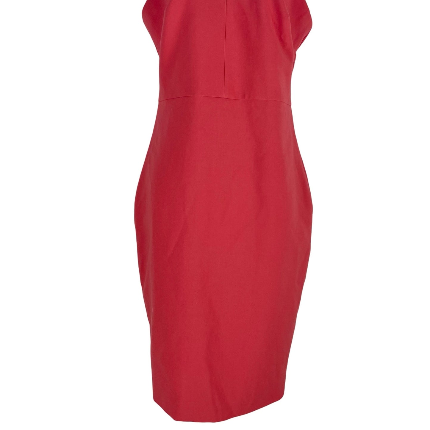 Likely Carolyn Cross Neck Mini Cocktail Dress Cranberry Orange Size 2