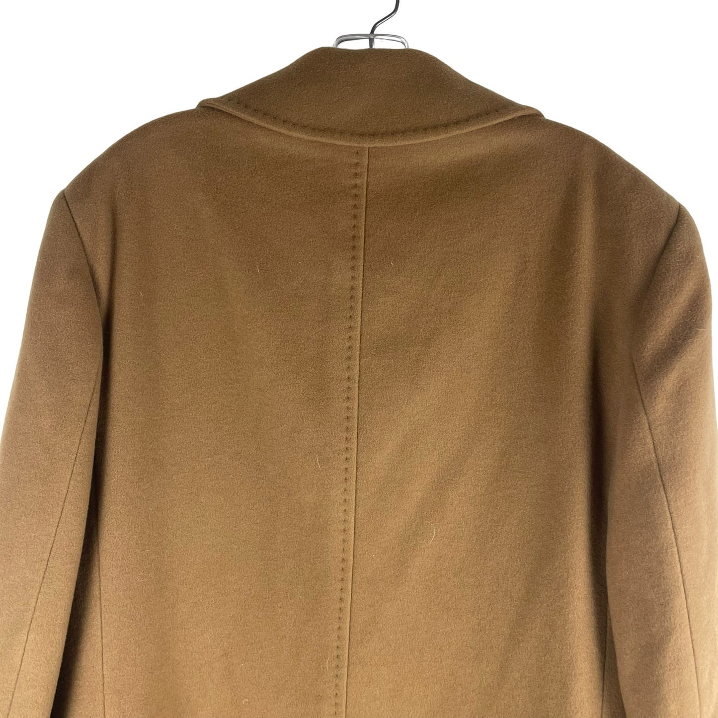 Cristian Seyban Wool & Cashmere Long Top Coat Overcoat Brown Size 40