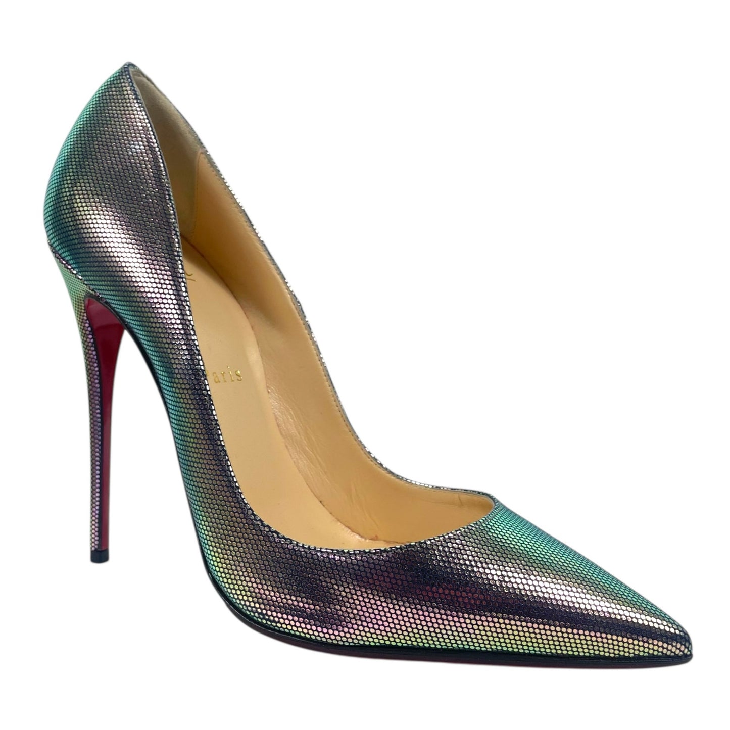 Christian Louboutin Tissu Scarabe So Kate 120 Pump Digitale Size 39