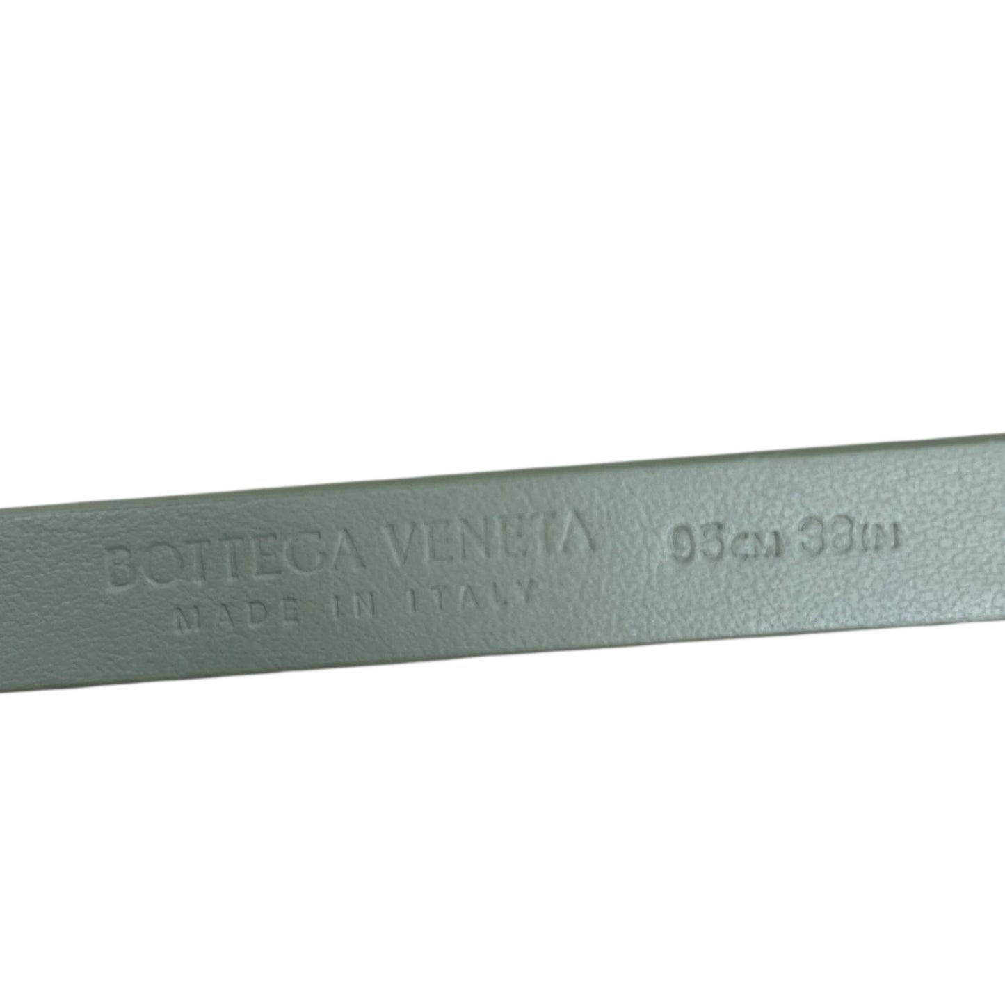 Bottega Veneta Knot Buckle Leather Belt Travertine Green Size 95cm/38