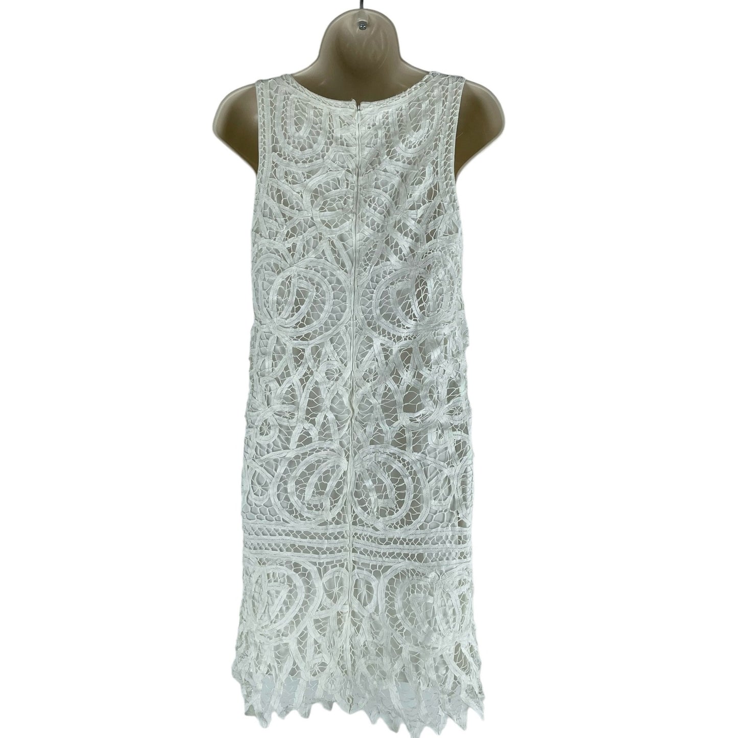 Erin Featherston Crochet Lace Mini Dress White Bridal Size 2