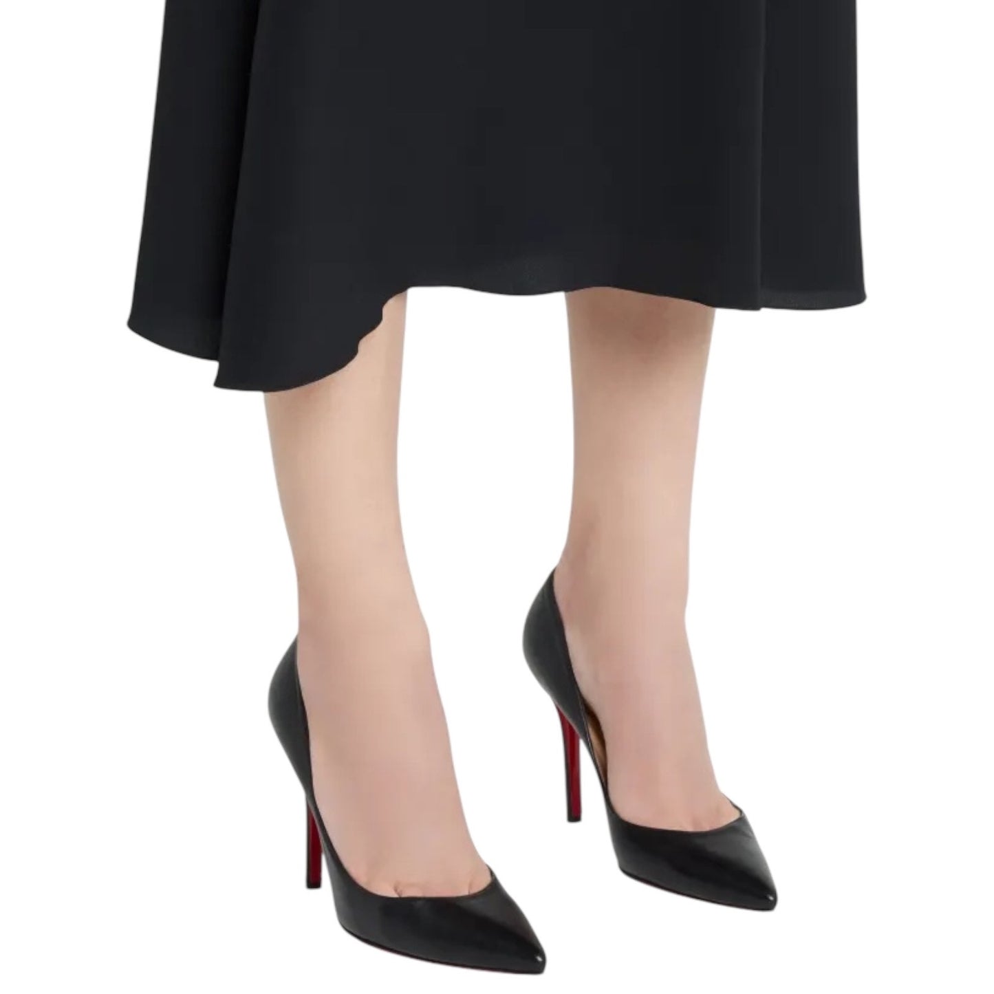 Christian Louboutin Apostrophy 100mm Nappa Leather Pumps Black Size 39