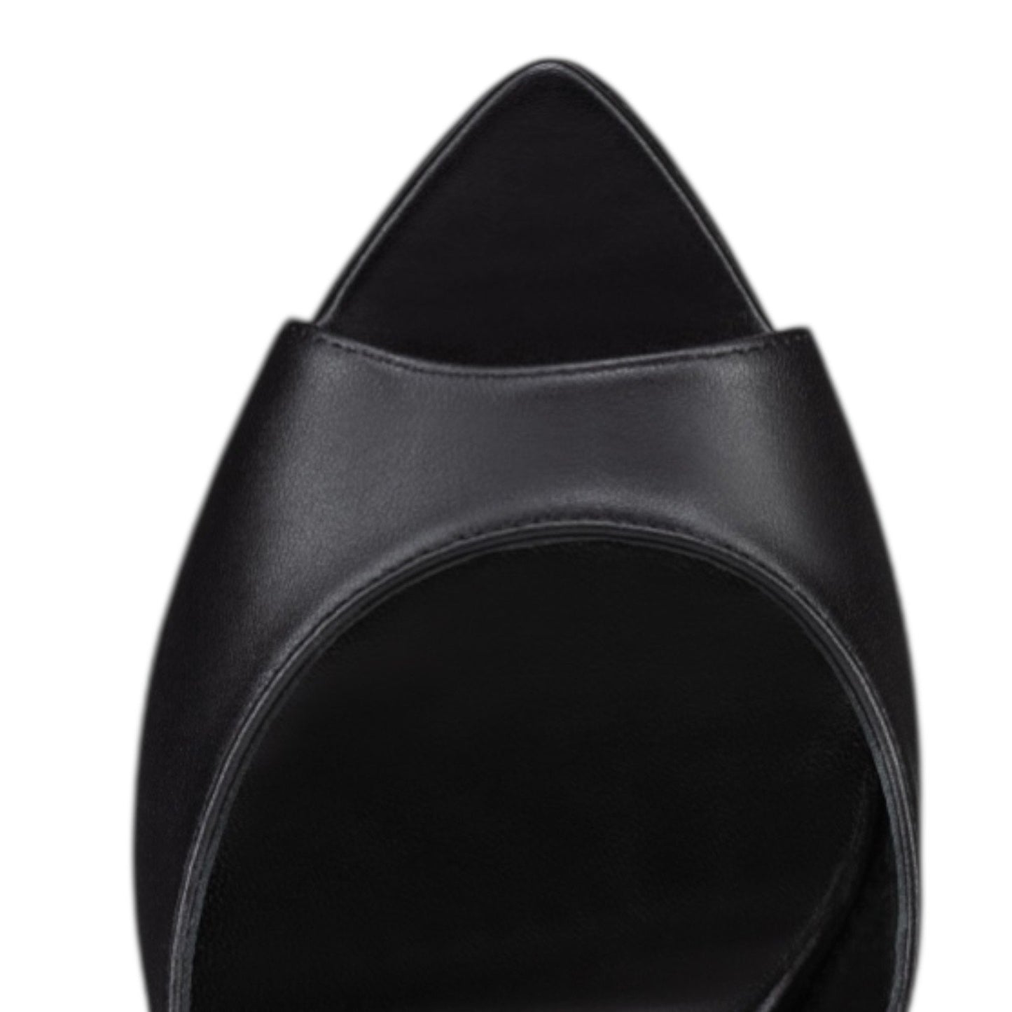 Christian Louboutin Open Apostropha 80 d'Orsay Leather Pump Black Size 38