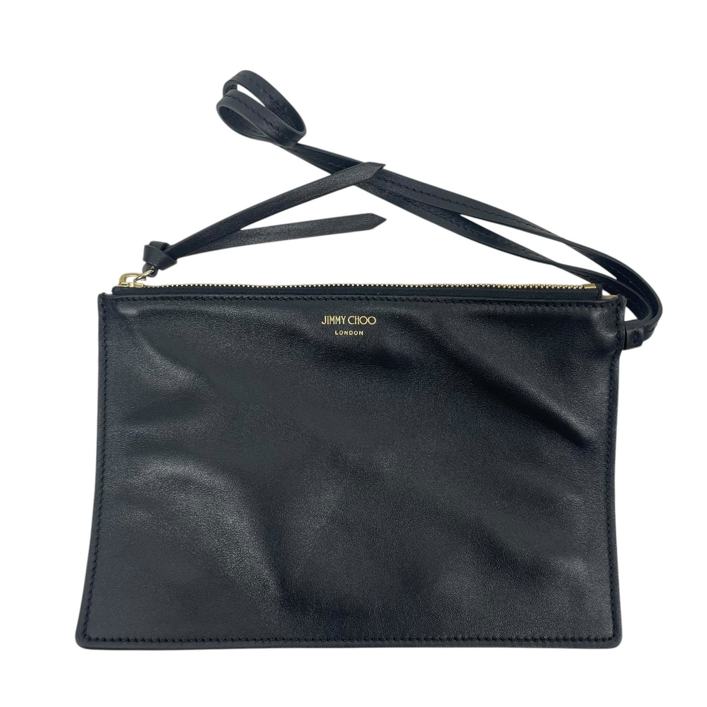 Jimmy Choo Nine2five E/W JC Monogram Leather Tote Bag Black