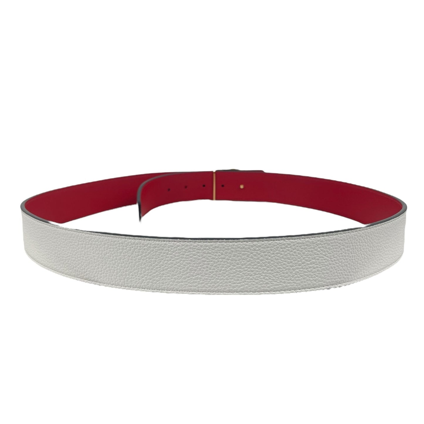 Christian Louboutin Happy Rui Logo Reversible Leather Belt Size 110/44