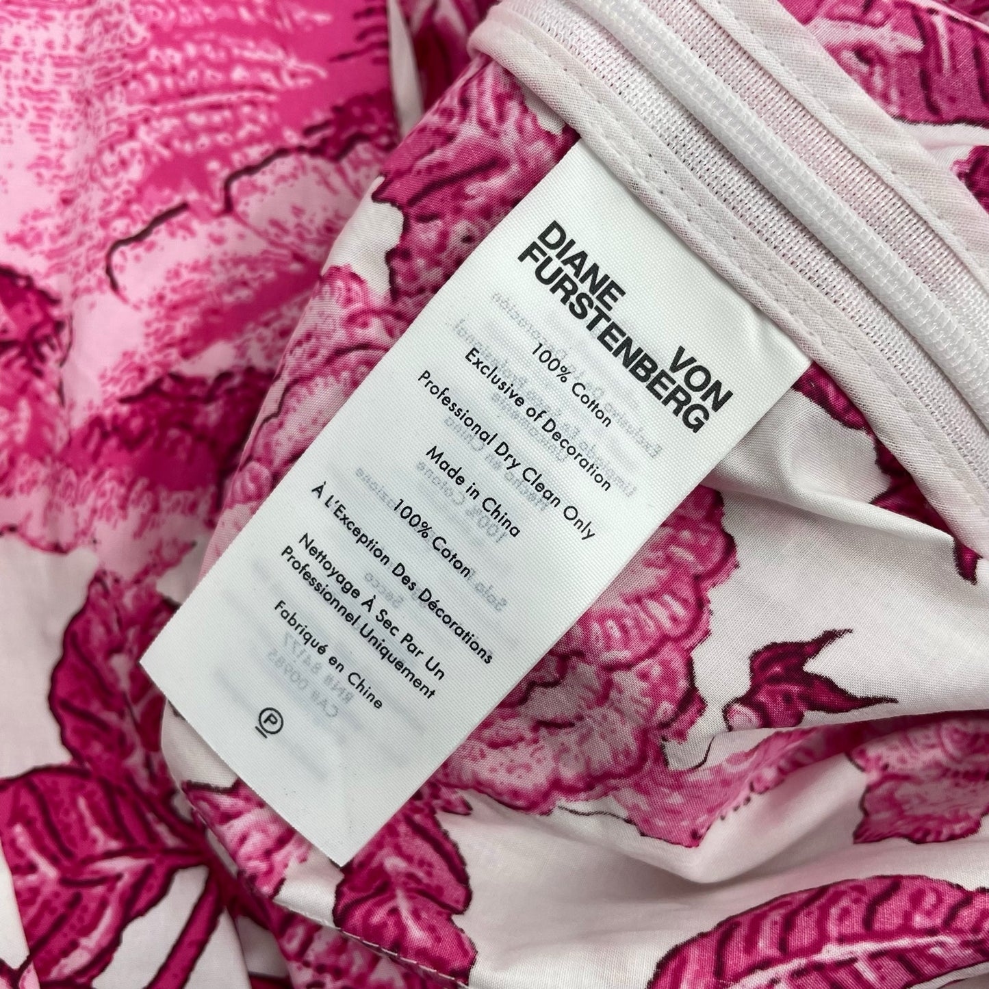 Diane von Furstenberg Annabeth Dress Willow Floral Ivory Pink DVF Size 6