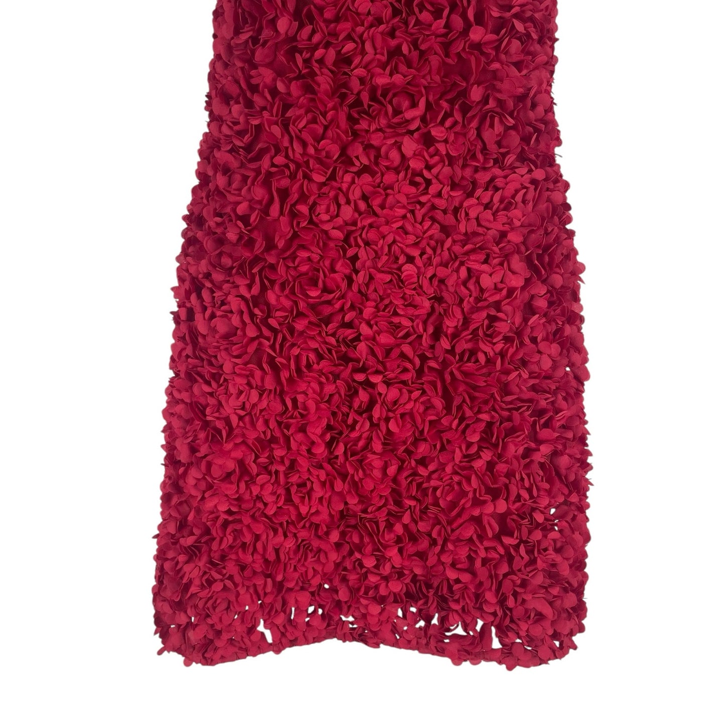J. Crew Rosette 3D Flower Petal Mini Dress Ruby Red Size 2