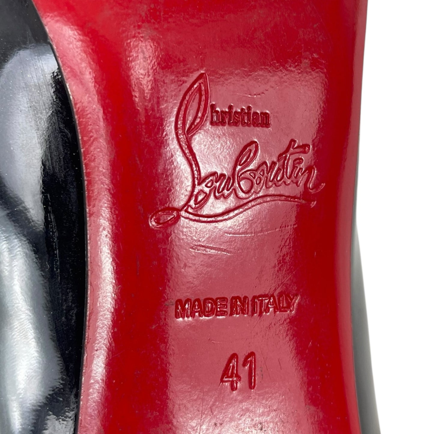 Christian Louboutin So Kate 120mm Patent Leather Pumps Black Size 41